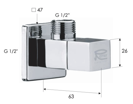 Запорный вентиль Remer 128S1212