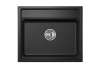 Кухонная мойка Granula Kitchen Space 6003, ЧЁРНЫЙ 60х50 цвет черный поверхность матовая