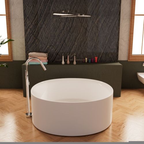 Ванна акриловая Frank 12532 150х150 отдельностоящая круглая с ножками - фото 5