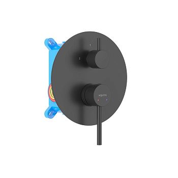 Смеситель для ванны Aquatek ЕВРОПА AQ1346MB встраиваемый в стену черный