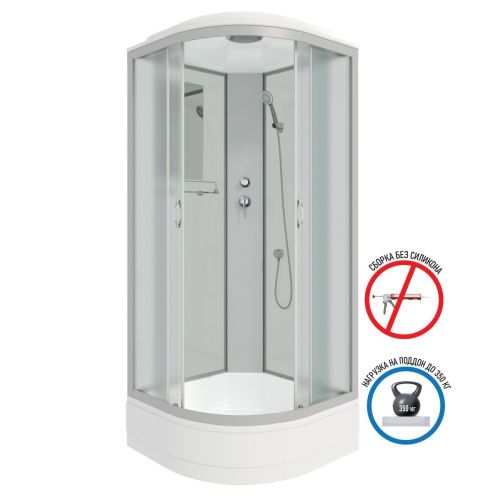 Душевая кабина Niagara Classic 33011424 90х90 четверть круга с крышей ориентация универсальная - фото 2