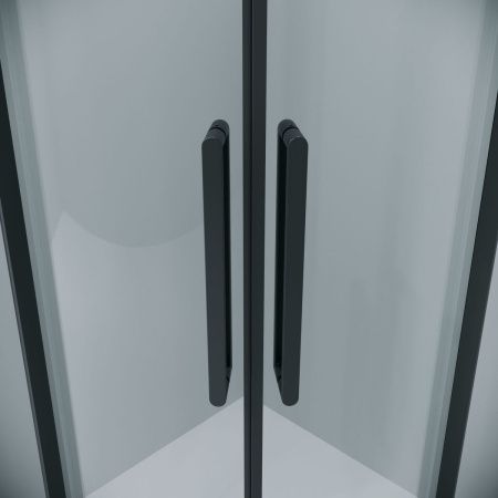 Душевой уголок Grossman Classic 301.K33.04.1010.21.00 100х100 стекло прозрачное профиль черный без поддона