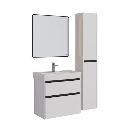 Тумба под раковину LeMark Combi LM03C80T-black 70х40 напольная цвет белый