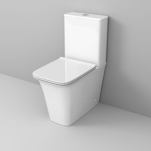 Унитаз напольный с бачком Grossman Galaxy GR-4468S белый с сиденьем микролифт безободковый каскадный смыв - фото 2