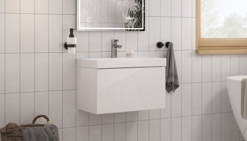 Тумба под раковину Velvex EDGE tp.EDG.9696.60.1Y белый глянец 60х40 подвесная цвет белый - фото 3