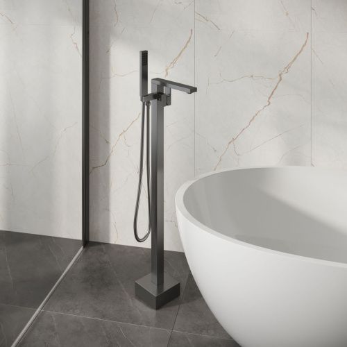 Смеситель Grossman Falcon 530.K35.08.420 напольный графит - фото 4