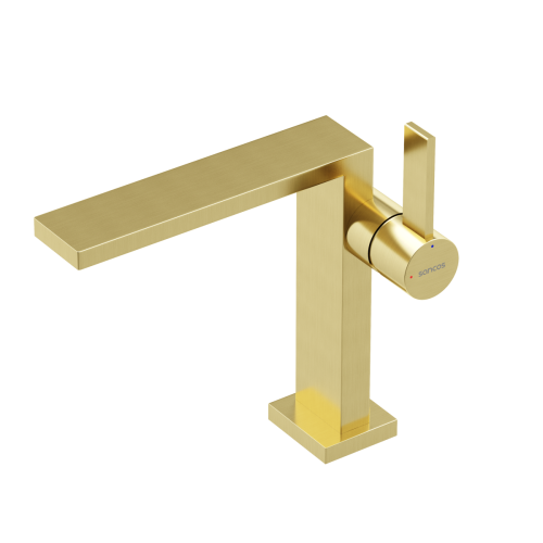 Смеситель Sancos Linn SC9019BG на раковину золото - фото 2