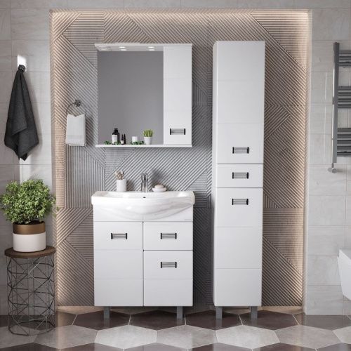 Тумба под раковину Onika Балтика 106041 60х30 напольная цвет белый - фото 5