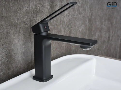 Смеситель Gid Cascada L057BMK на раковину черный - фото 3