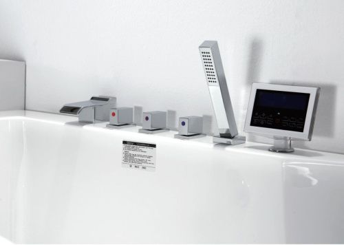 Ванна акриловая гидромассажная Gemy G9066 II O L 170х85 пристенная прямоугольная с каркасом - фото 4