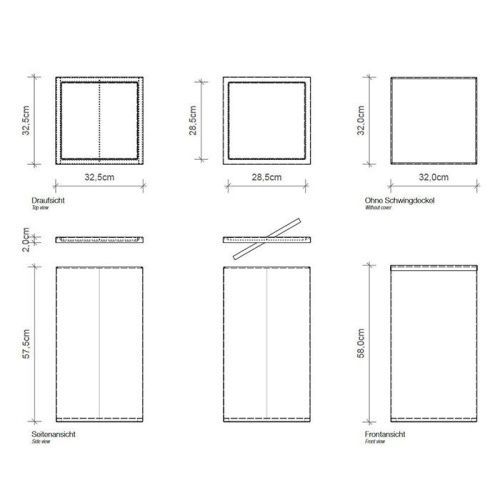 Корзина для белья Decor Walther Universal 610970 - фото 2