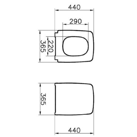 Крышка сиденье Vitra Metropole 122-083-009