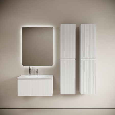 Тумба под раковину Sancos CODE CD80W 80х50 подвесная цвет белый