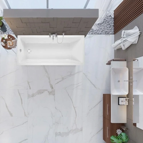 Ванна акриловая Vagnerplast Cavallo VPBA167CAV2X-04 160х70 пристенная прямоугольная без каркаса - фото 3