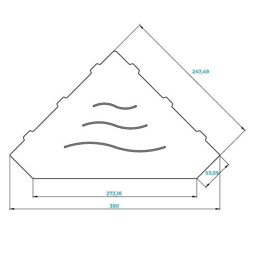 Полка в ванную комнату RGW  49279903-01 - фото 4