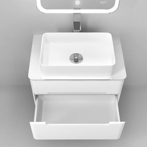 Тумба под раковину Jorno BOSKO Bos.01.75/P/W 80х50 подвесная цвет белый - фото 3