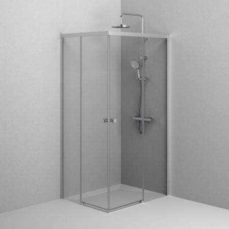 Душевой уголок Am.Pm X-joy W94G-403-100280-MТ1К 100х80 стекло прозрачное профиль хром без поддона