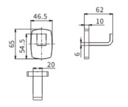 Крючок CeramaLux CUBE 12601