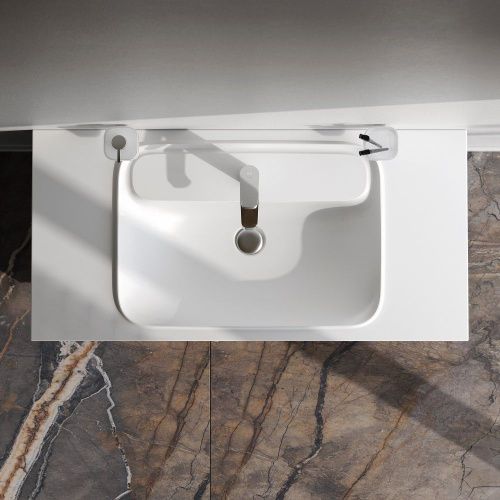 Тумба под раковину Am.Pm Func M8FFUX1002WM 100х50 подвесная цвет белый - фото 5