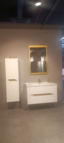 Шкаф-пенал Orka Lodi 3007784 40х140 подвесной цвет белый - фото 5