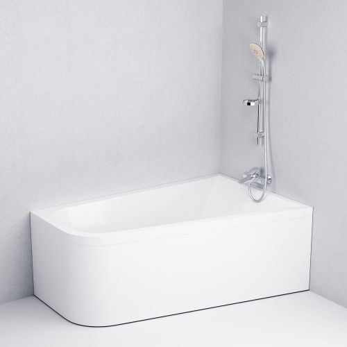 Ванна акриловая Am.Pm Spirit W72A-160R100W-A2 160х100 пристенная асимметричная без каркаса - фото 4