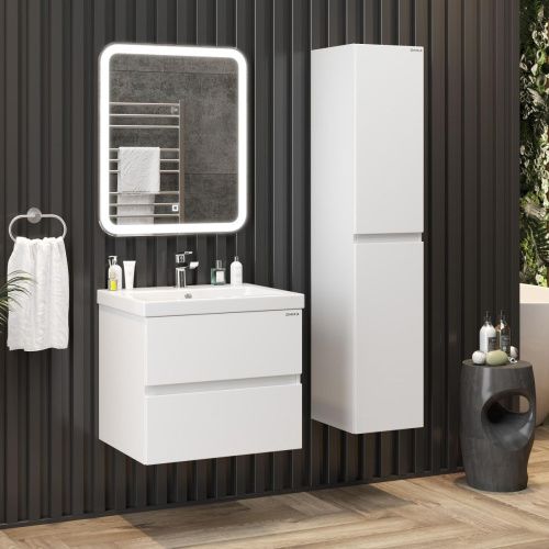 Шкаф-пенал Onika Эвада 403079 30х140 подвесной цвет белый - фото 5