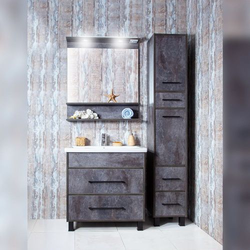 Зеркало с подсветкой Бриклаер Чили 4627125415166 70х90 подвесное - фото 4