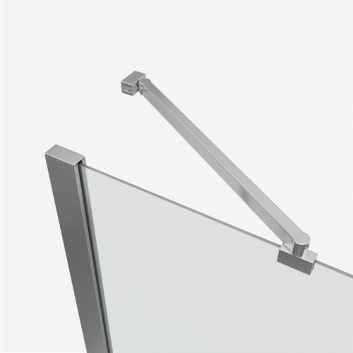 Душевая шторка на ванну Bravat Alfa BG110.5111A 110х135 стекло прозрачное профиль хром ориентация универсальная - фото 5