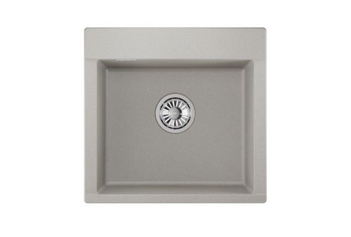 Кухонная мойка Granula 5201, БАЗАЛЬТ 50х50 цвет серый поверхность матовая - фото 2