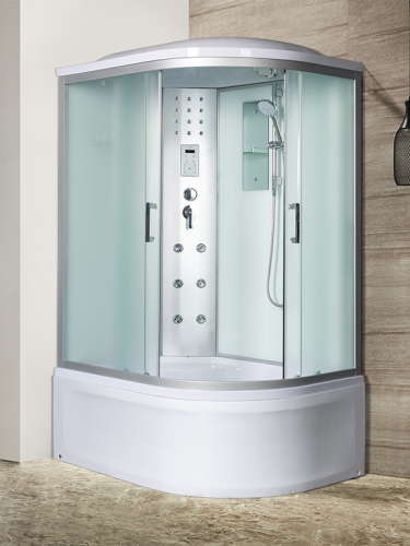 Душевая кабина River DUNAY 10000002386 110х80 асимметричная с крышей ориентация левая