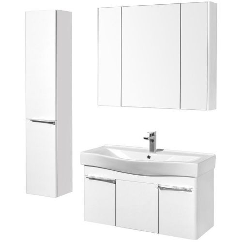 Шкаф-пенал Aquaton Беверли 1A235403BV01L 30х160 подвесной цвет белый - фото 3