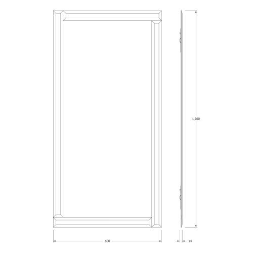 Зеркало Evoform Style BY 0808 60х120 подвесное - фото 2