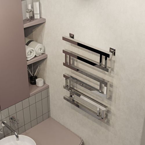 Полотенцесушитель электрический Indigo Muza DGM60-50Rt 50х65 хром - фото 5