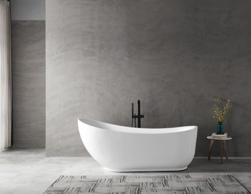 Ванна акриловая Abber AB9288 180х90 отдельностоящая овальная с каркасом - фото 2