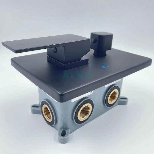 Душевая система ALMAes Leine TVZ-0810 встраиваемая в стену цвет черный - фото 5