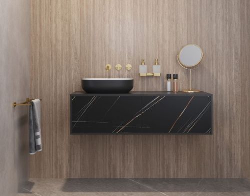 Раковина из искусственного камня Plumberia Selection Veloma VELOMA OVAL BN 50х40 накладная цвет белый/черный - фото 5