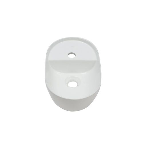 Раковина из сантехнического фарфора Melana 78352-805 40х30 накладная цвет белый 1 отверстие под смеситель - фото 4