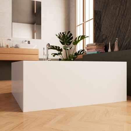 Ванна акриловая Frank 12528 150х150 отдельностоящая прямоугольная с ножками