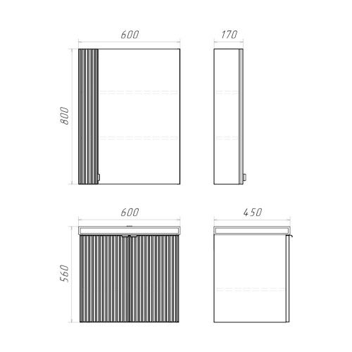 Тумба с раковиной Comforty 00-00019238CF 60х50 - фото 2