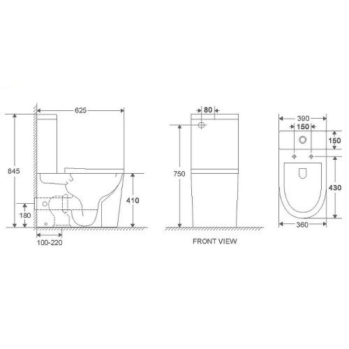 Унитаз напольный с бачком WeltWasser WW SALZBACH 011 GL-WT (10000011688) белый с сиденьем микролифт безободковый смыв торнадо - фото 3