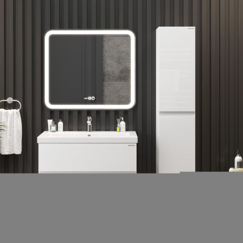 Тумба под раковину Onika Эвада 108058 80х40 подвесная цвет белый - фото 4