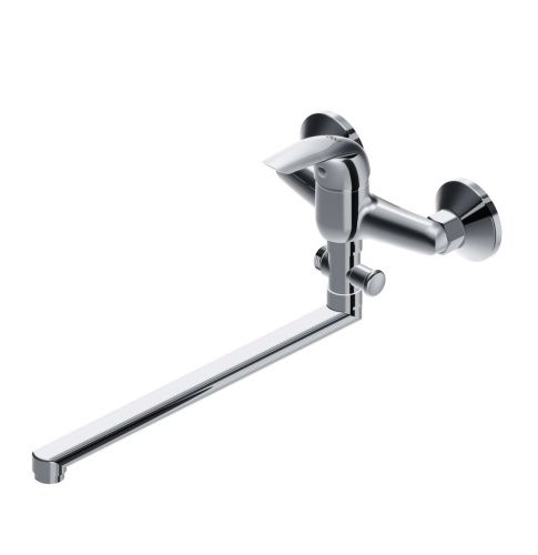 Смеситель для ванны и душа Dorff Stark D1109500 настенный хром - фото 2