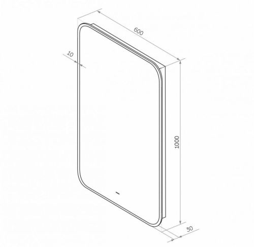 Зеркало с подсветкой Art&Max SIENA AM-Sie-600-1000-DS-F 60х100 подвесное - фото 4