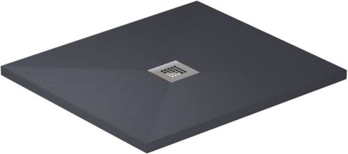 Душевой поддон из искусственного камня Allen Brau Priority 8.31001-AM 90х80 черный без каркаса - фото 2