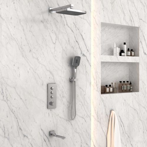 Душевая система Vincea VSFW-433T1CH встраиваемая в стену цвет хром с термостатом