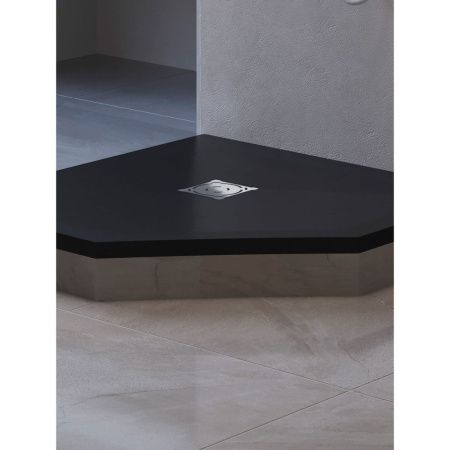Душевой поддон из искусственного камня RGW Stone Tray 16155099-02 90х90 серый без ножек