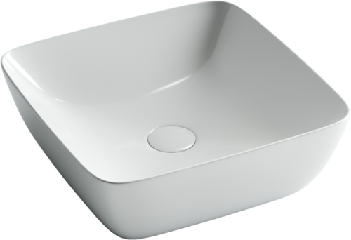 Раковина из сантехнического фарфора Ceramica Nova FORM CN2002 40х40 накладная цвет белый - фото 2