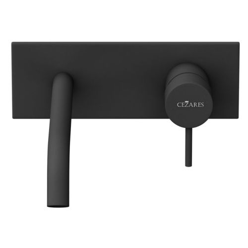 Смеситель для раковины Cezares LEAF LEAF-BLI1-20-L-NOP встраиваемый в стену черный - фото 3