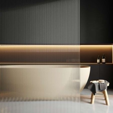 Душевая перегородка Wasserkraft Rur 30W 30W46MB-FL 110х200 стекло рифленое профиль черный