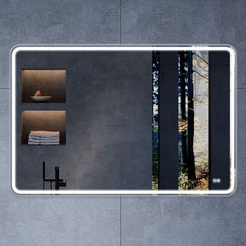 Зеркало с подсветкой и антизапотевателем Vincea VLM-3VC120-2 120х80 подвесное